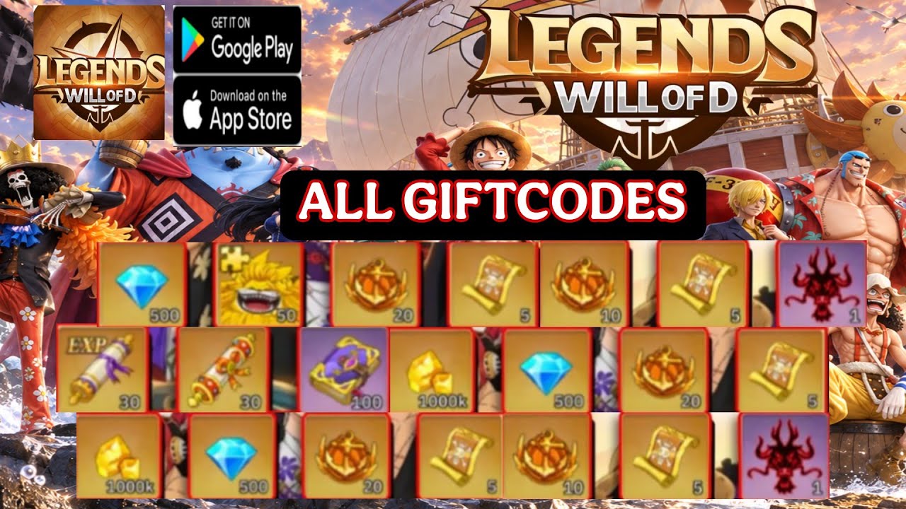 LEGENDS Will of D Codes